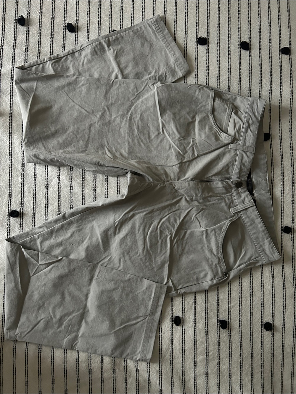 Men's Golf Straight-Leg Pants in Light Gray